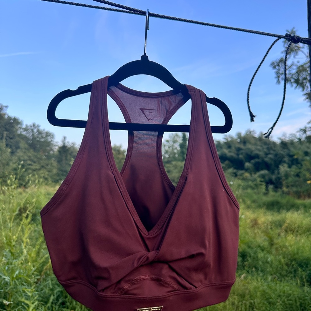 Gymshark Burgundy Sports Bra